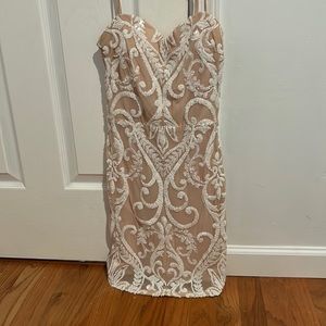Windsor Prom White Cocktail Dress.